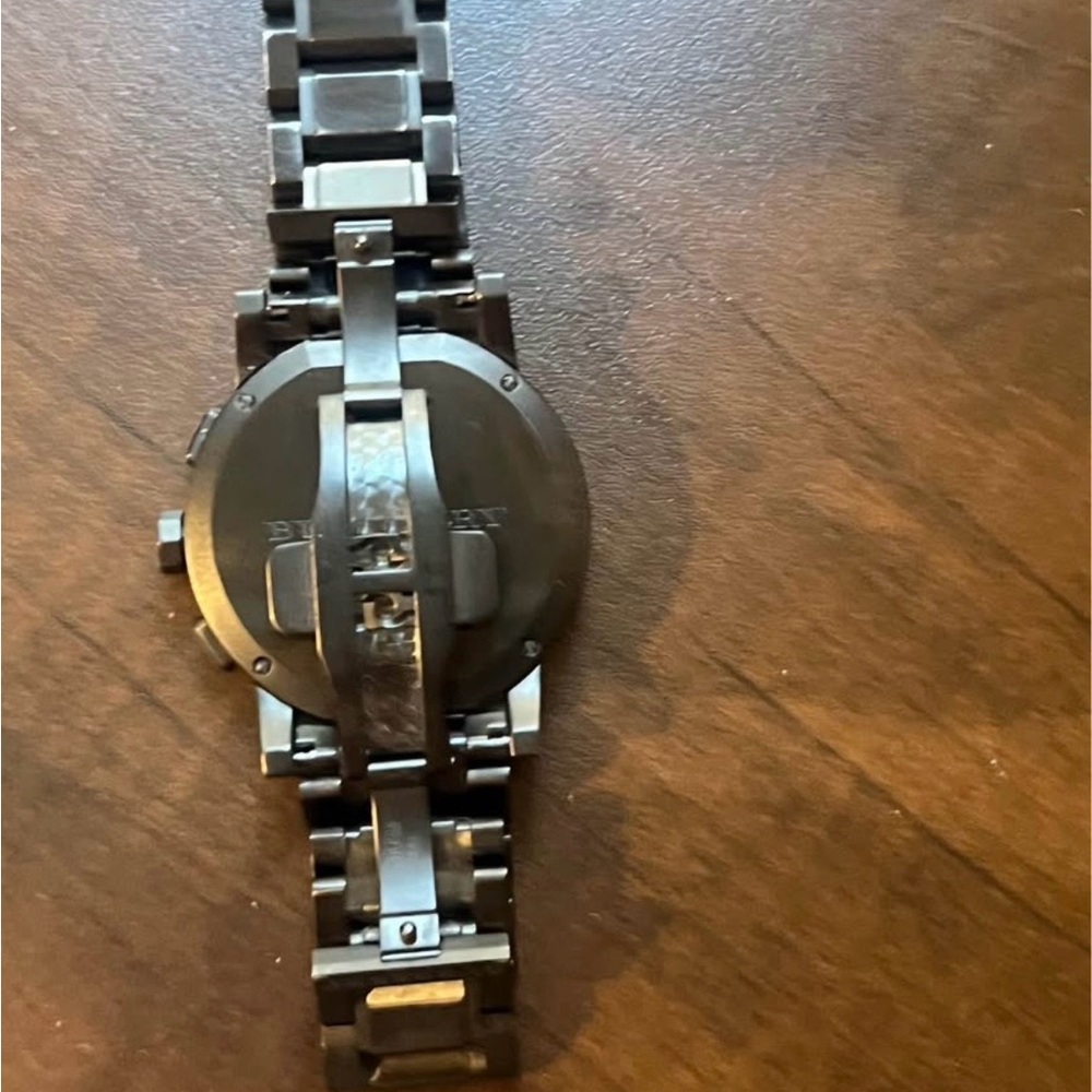 Burberry BU9354 Chronograph Dark Grey Dark Gray Men's Watch Timepiece - Picture 6 of 6